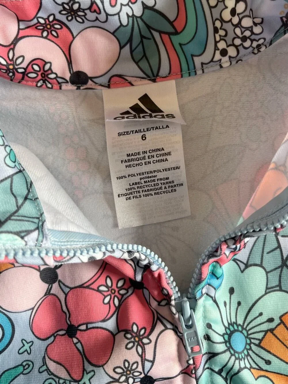 Adidas cheerful flowers track jacket 6